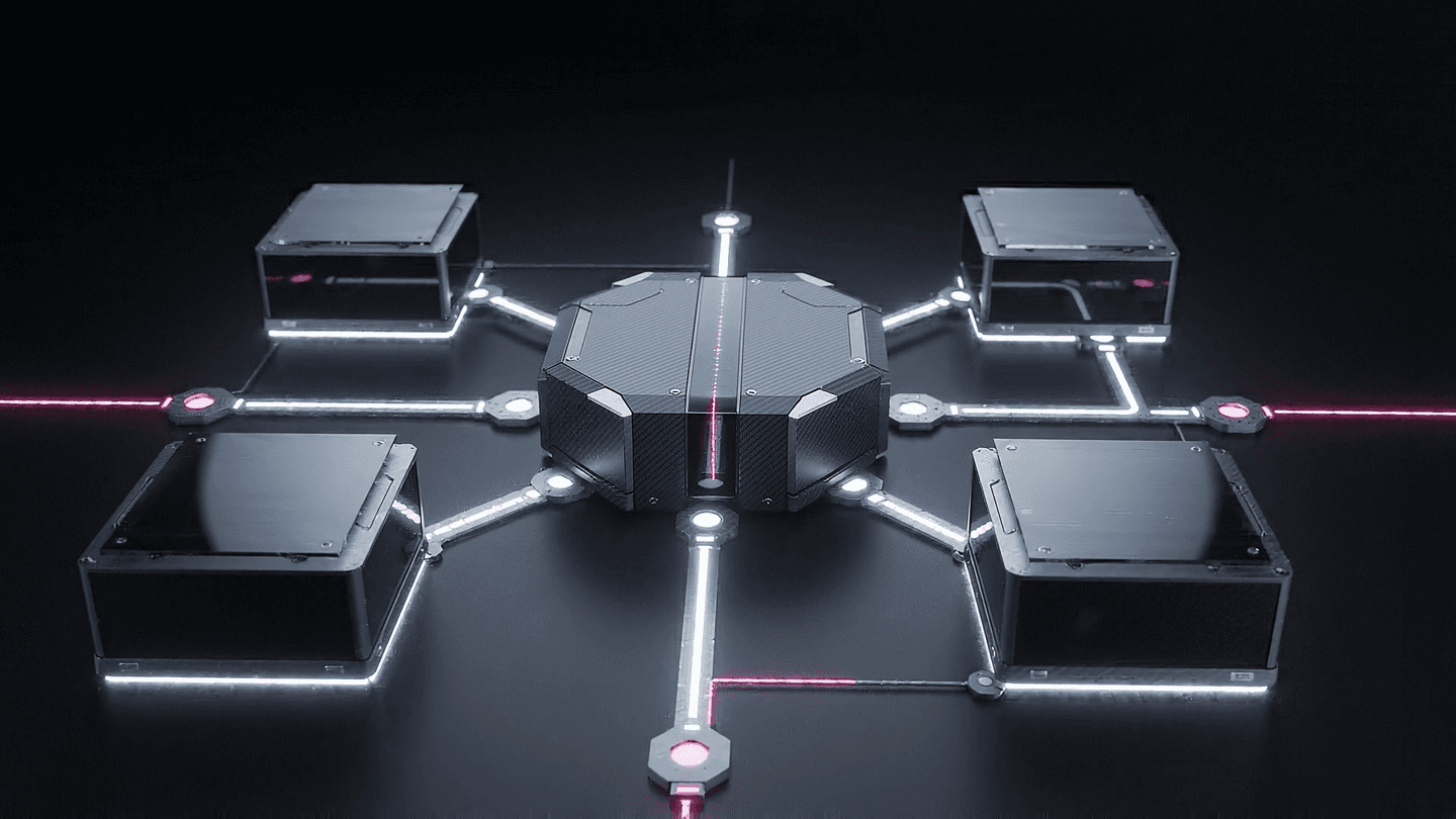 Engineered components linked by physical conductors